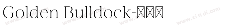 Golden Bulldock字体转换